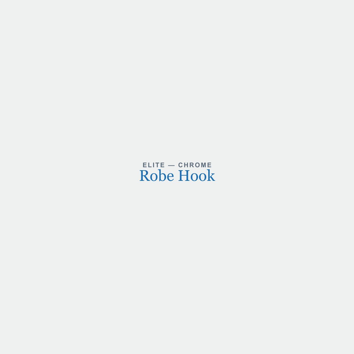 Robe Hook in Chrome finish