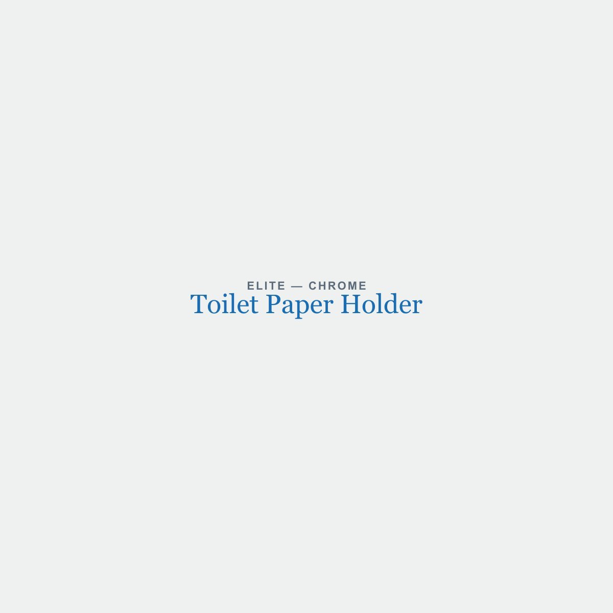 Toilet Paper Holder in Chrome finish