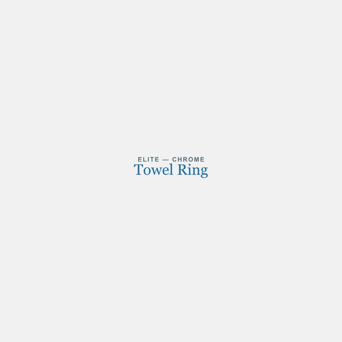 Towel Ring in Chrome finish